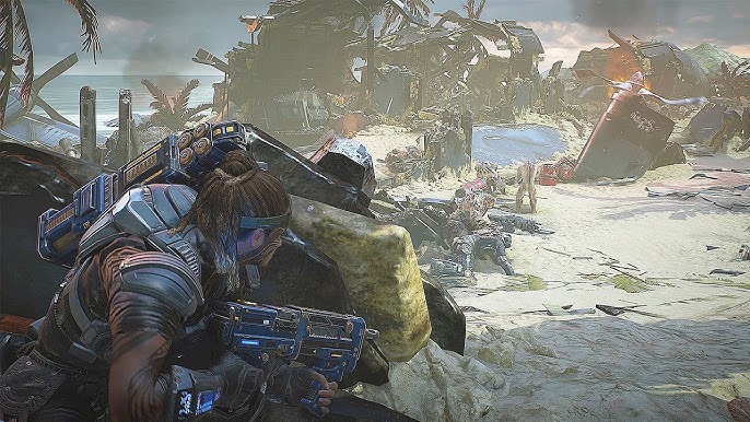 Creating Hovering Predators for Gears 5: Hivebusters