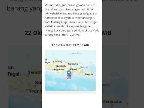 Gempa terkini..Malang Jawa Timur M 5.1 hari ini #shorts