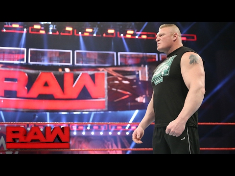 Brock Lesnar wants to battle Goldberg one last time at WrestleMania 33: Raw, Jan. 30, 2017