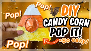 DIY CANDY CORN POP IT TUTORIAL! *Easy fidget!