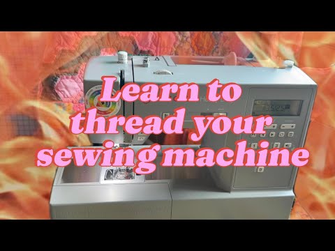 how to thread a sewing machine tutorial