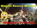 Magnet Fishing Rescue Mission! Retrieving a stuck magnet and hook!