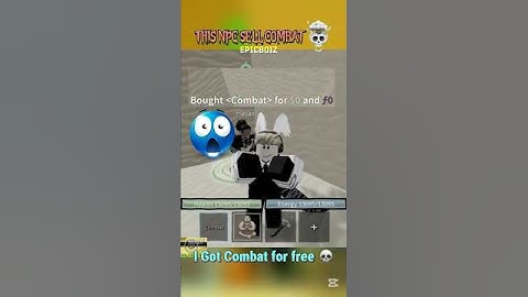 This NPC Sell COMBAT Fighting style 💀😲 #bloxfruits  How to get Combat🔥❤️ #bloxfruitshorts#bloxfruit