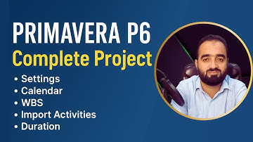Primavera P6 Complete Project Tutorial | From Settings to Relationships (Step-by-Step)