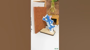How to laser cut Tom & Jerry Bookend with NEJE Cutter！