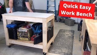 Kreg Workbench on Casters - Garage Clutter Solutions