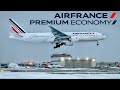 Air france premium economy b777  business lounge  paris to montreal  full flight report