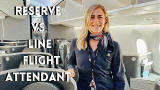 Reserve vs Line Schedules | bidding | Flight Attendant Life