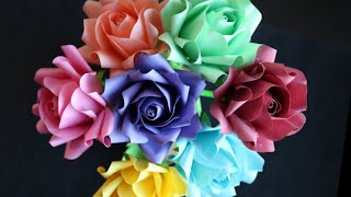 DIY How To Make Paper Roses - Paper Craft - Paper Flower