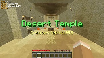 Minecraft: Desert Temple Playthrough