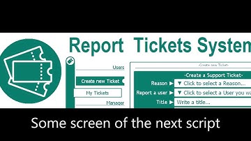 Report Ticket System - Original Script - by Nordahl for Gmod Addons market