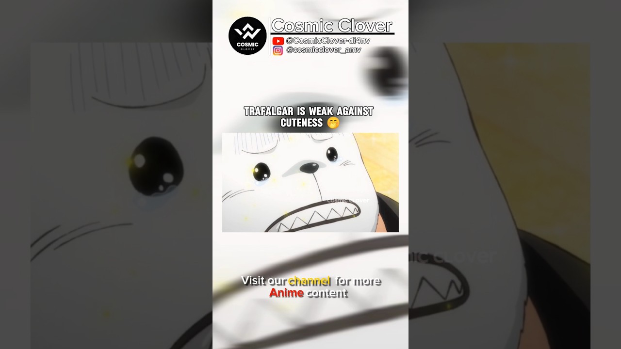 Trafalgar is weak against bepo cuteness 🤭  #onepiece #anime #animeedit #edit #shorts #amv
