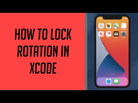 How to lock Rotation in Xcode