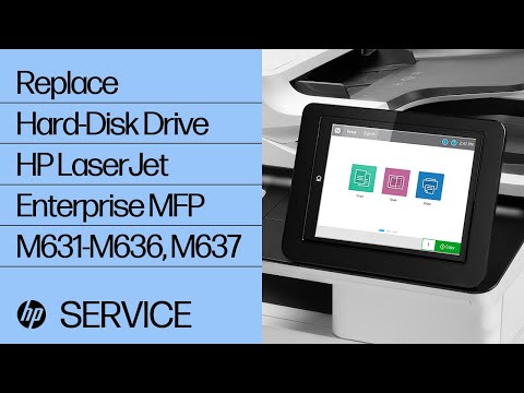 Replace Hard-Disk Drive | HP LaserJet Enterprise MFP M631-M636, M637 | HP