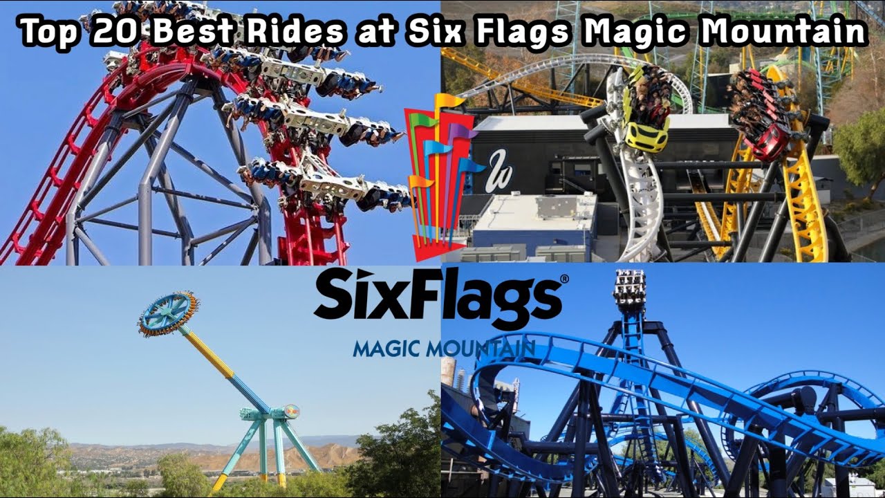 Six Flags Rides & Attractions  Magic Mountain in Santa Clarita near LA