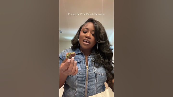 Trying the viral Dubai Chocolate