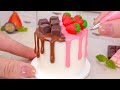 Chocolate or Strawberry | Perfect Miniature Chocolate Strawberry Cake Decorating | Best Of Tiny Cake