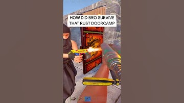 HOW DID BRO SURVIVE THE RUST DOORCAMP?! #rust #rustgame #pvp #gaming