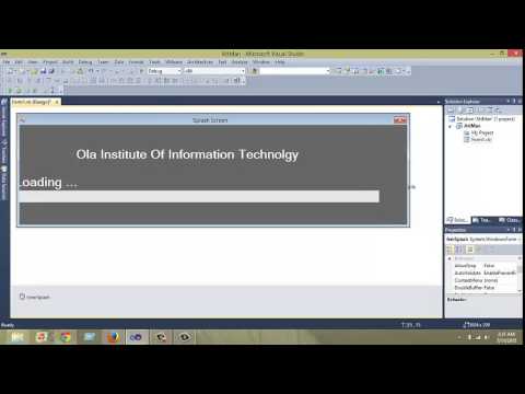 Live Software Project: Designing and Coding Splash Screen in VB.NET