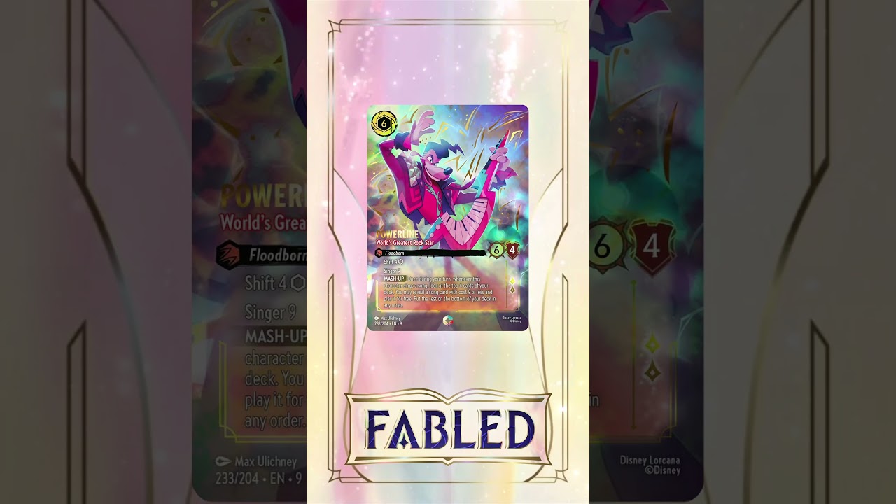 CARD REVEAL - A GOOFY MOVIE CARDS - ENCHANTED & EPIC - FABLED - SET 9 - DISNEY LORCANA #lorcana - YouTube CARD REVEAL - A GOOFY MOVIE CARDS - ENCHANTED & EPIC - FABLED - SET 9 - DISNEY LORCANA #lorcana - YouTube