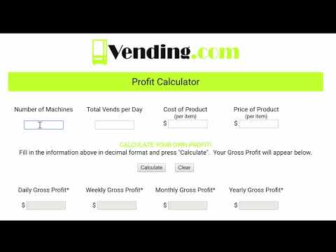 Vending Profit Calculator - Vending.com