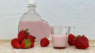 Famous STRAWBERRY CREAM LIQUEUR the Easiest Italian Recipe 🍓 Wealth
