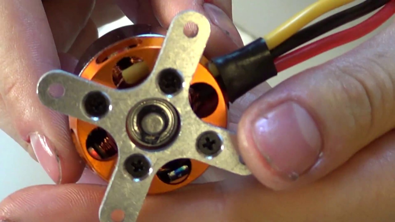 Смазывание подшипников бесколлекторного двигателя авиамодели. Turnigy ...