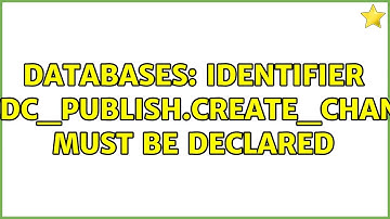 Databases: identifier 