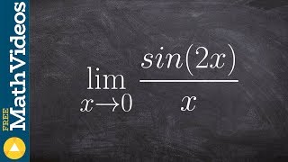 Evaluate the special trigonometric limit with sine