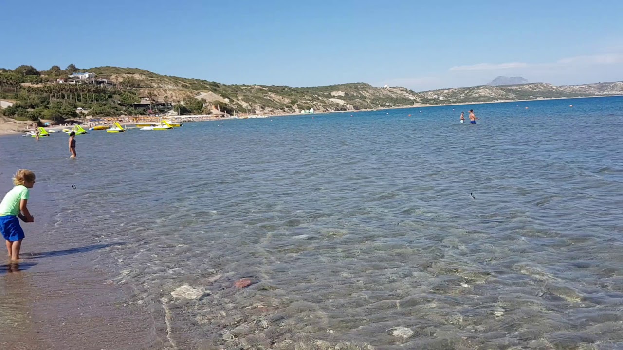 Paradise Beach Kefalos on Greek Island of KOS YouTube