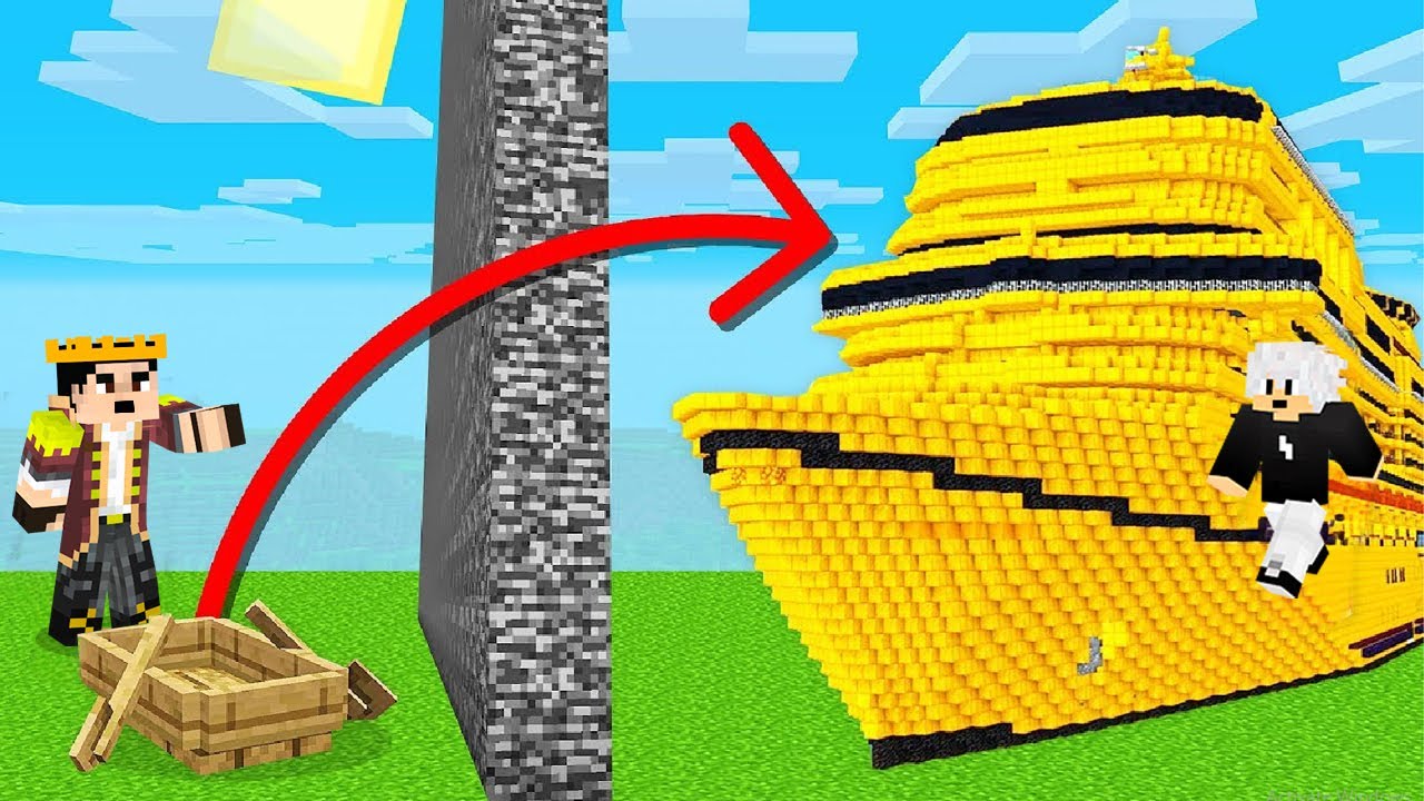 KO ZA 15 MINUTA NAPRAVI BOLJI BROD U MINECRAFTU POBJEĐUJE!! 🤣 (čitovanje...)