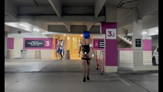 Crossdresser in Public as Playboy Bunny