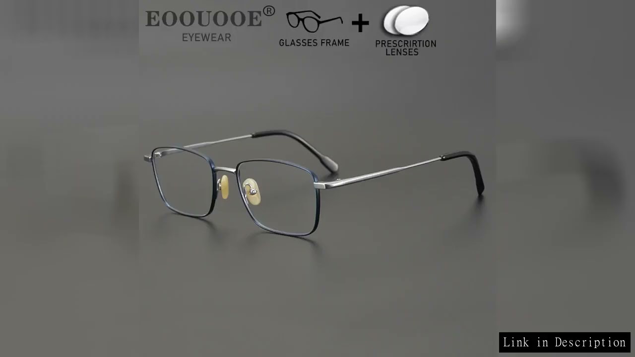 New Men's Prescription Glasses Pure Titanium Optical Myopia Hyperopia Progressive Eye Vision Anti UV