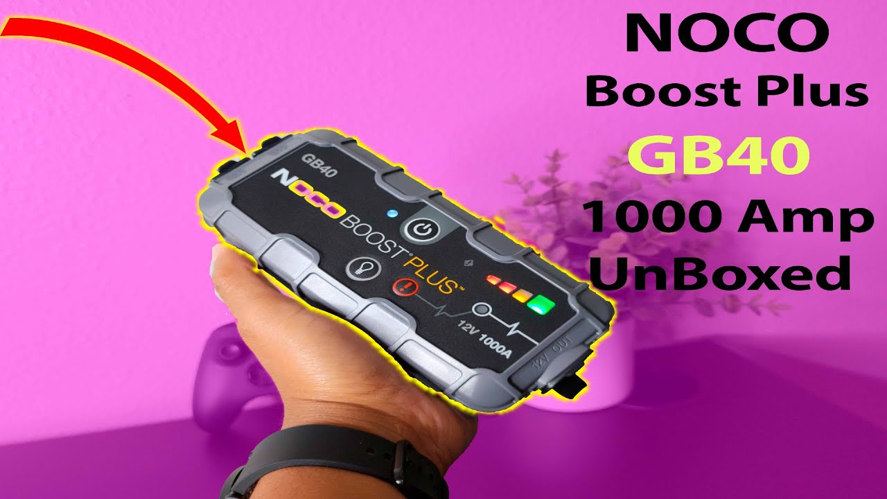 GB40 1000 Amp 12-Volt UltraSafe Lithium Jump Starter For Up To 6-Liter  Gasoline And 3-Liter Diesel Engines