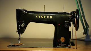 Introduction to and threading a Singer 188k1 & 103k. First time sewing with a 188 and or 103.