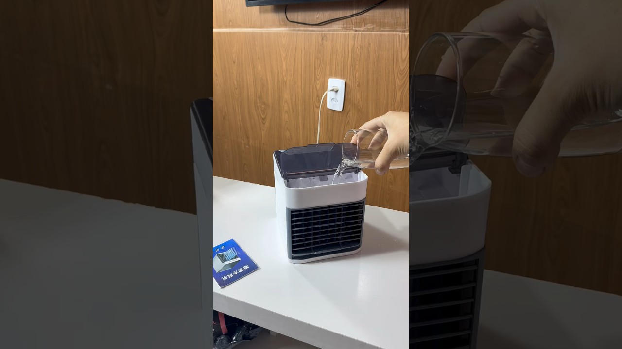 Comprei um mini ar-condicionado #comprei #dicas #arcondicionado #calor #shopee