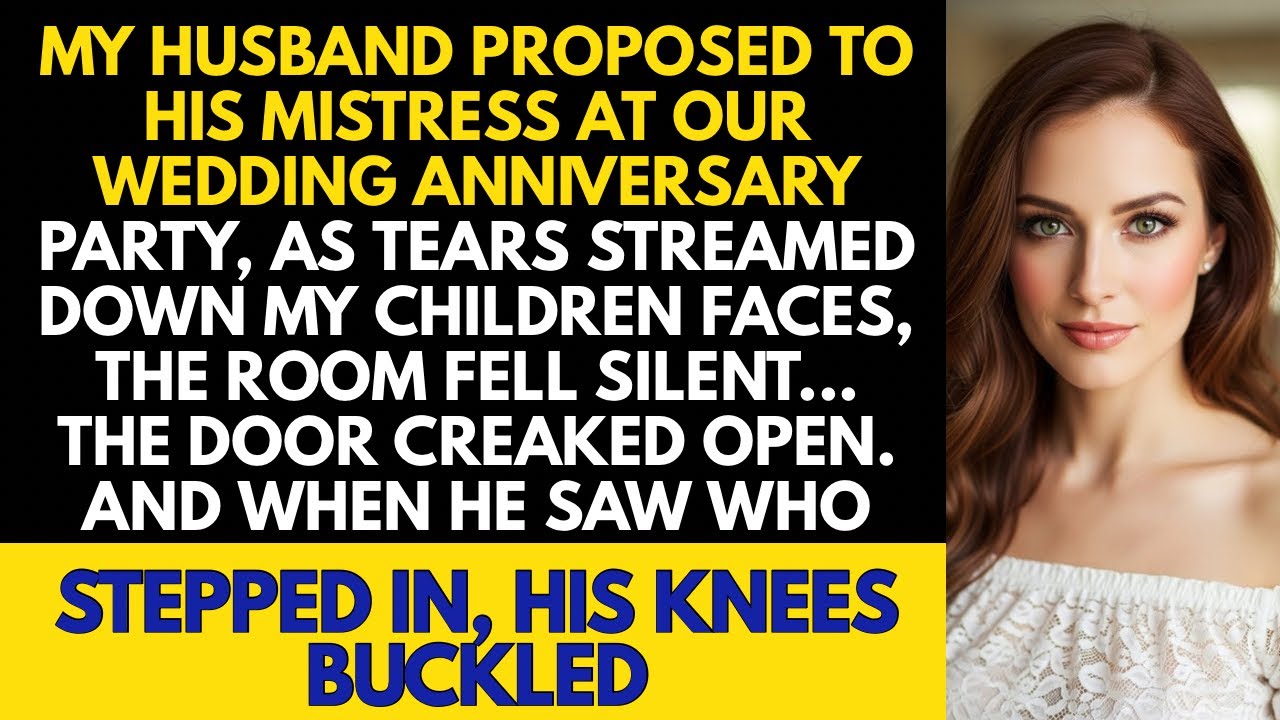 My Husband Proposed to His Mistress at Our Wedding Anniversary — He Went Pale When The Door Opened 