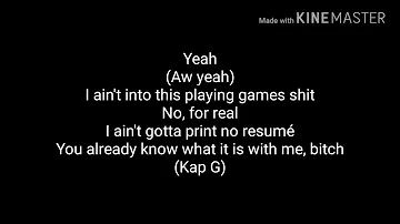 Kap G, chris brown - I see you | lyrics