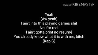 Kap G, chris brown - I see you | lyrics