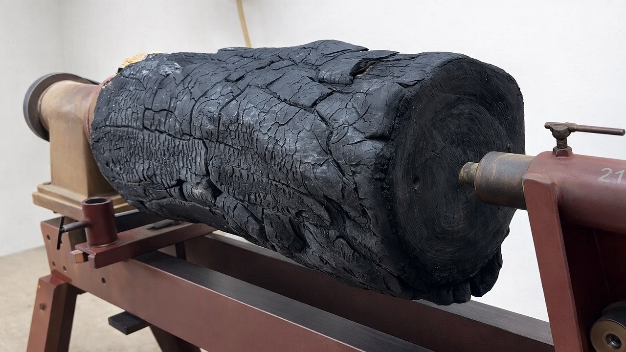 From a Burnt Piece of Wood, Brilliant Recycling ideas  The Adventure of a Craftsman on a Wood lathe