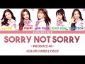Sorry Not Sorry Cover - 프로듀스 48PRODUCE 48 s Color Coded Sorry Not Sorry Cover - 프로듀스 48PRODUCE 48 s Color Coded