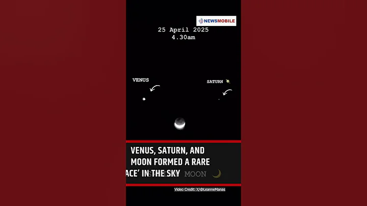 Venus, Saturn, and Moon formed a rare ‘smiley face’ in the sky