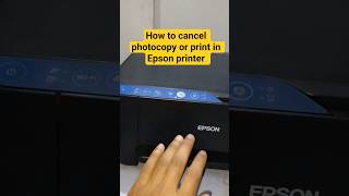 How to cancel print or any command in Epson printer #epsonprinter #printer #epson