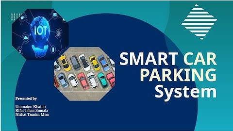 Smart Car Parking System using ESP32 and blynk