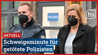 Bundesinnenministerin Nancy Faser gedenkt erschossenen Polizisten in Kusel | hessenschau