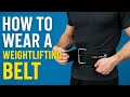 How to Wear a Weightlifting Belt the RIGHT Way (Stop Doing It Wrong!)