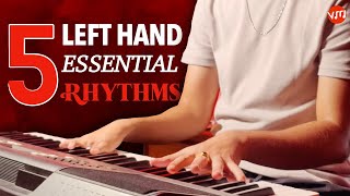 5 Easy and Essential Rhythm Patterns for Left Hand 🎹 | For beginners | In Nepali