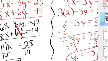 Algebra 7-4:  Elimination with multiplication