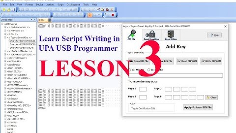Script Writing in UPA USB programmers   Lesson 3