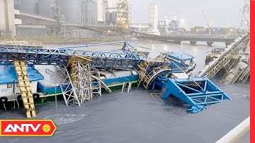 Va chạm tàu khiến 46m cầu cảng ở Cái Mép - Thị Vải bị gãy sập | Tin tức 24h mới nhất | ANTV